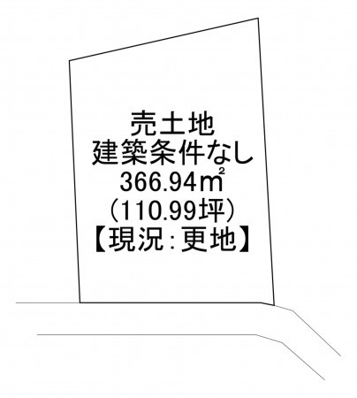 一宮市木曽川町玉ノ井、土地の間取り画像です