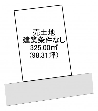 一宮市南小渕、土地の間取り画像です