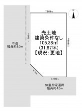 一宮市篭屋、土地の間取り画像です