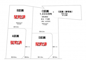 一宮市浅井町極楽寺、土地の間取り画像です