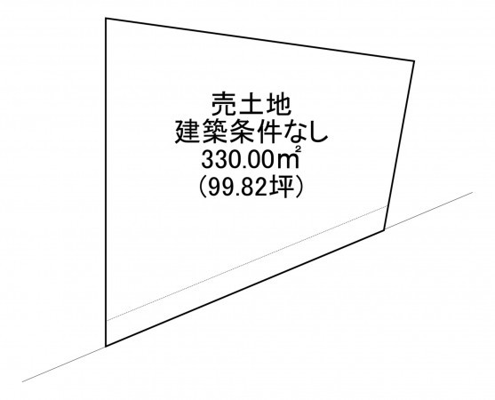 一宮市光明寺、土地の間取り画像です