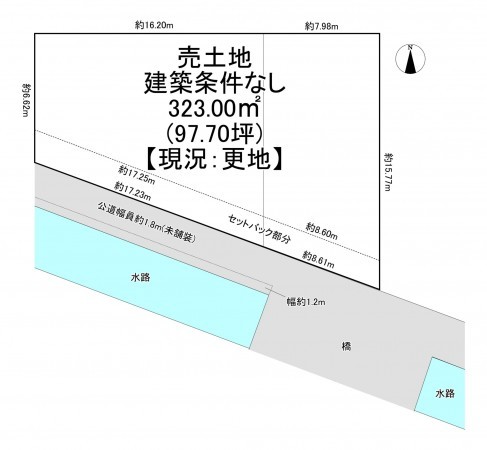 一宮市瀬部、土地の間取り画像です