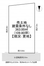 一宮市北小渕、土地の間取り画像です