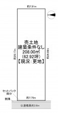 一宮市時之島、土地の間取り画像です