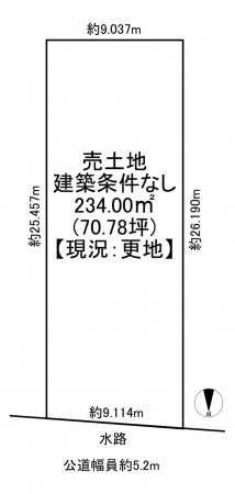一宮市時之島、土地の間取り画像です
