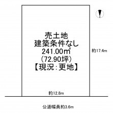 一宮市春明、土地の間取り画像です