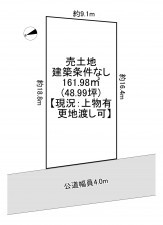 一宮市小信中島、土地の間取り画像です