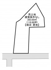 一宮市笹野、土地の間取り画像です