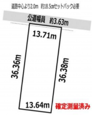 一宮市浅井町小日比野、土地の間取り画像です