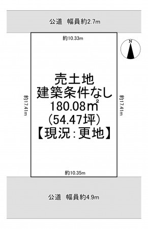 一宮市萩原町林野、土地の間取り画像です