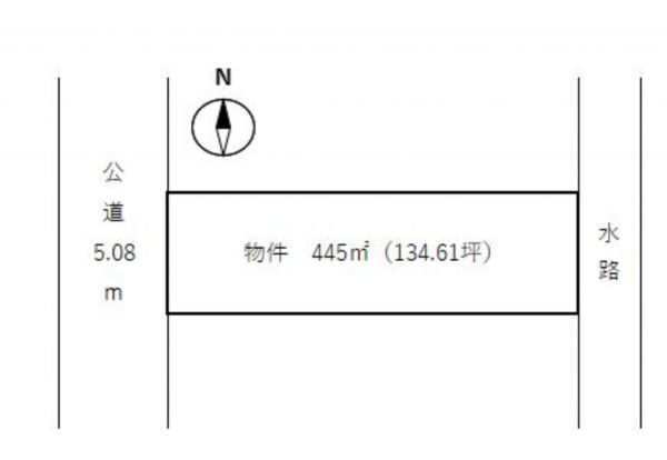 一宮市三条、土地の間取り画像です