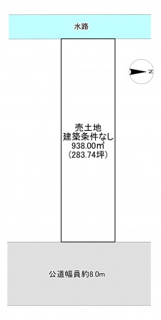 一宮市三条、土地の間取り画像です