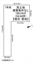 一宮市乾町、土地の間取り画像です