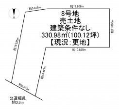 一宮市笹野、土地の間取り画像です