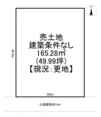 一宮市西大海道、土地の間取り画像です