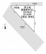 一宮市萩原町高木、土地の間取り画像です