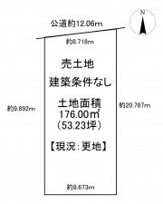 一宮市木曽川町玉ノ井、土地の間取り画像です