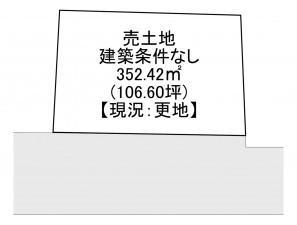 一宮市上祖父江、土地の間取り画像です