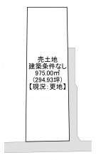 一宮市西五城、土地の間取り画像です