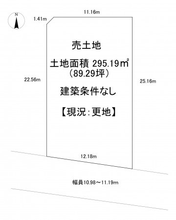 一宮市三条、土地の間取り画像です