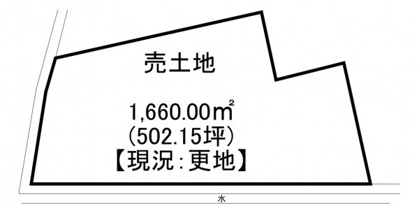 一宮市島村、土地の間取り画像です