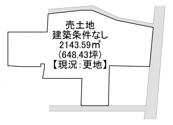一宮市明地、土地の間取り画像です