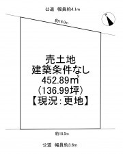 一宮市北今、土地の間取り画像です