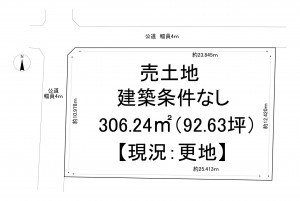 一宮市光明寺、土地の間取り画像です