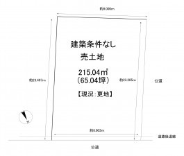 一宮市大和町馬引、土地の間取り画像です