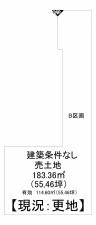 一宮市神山、土地の間取り画像です