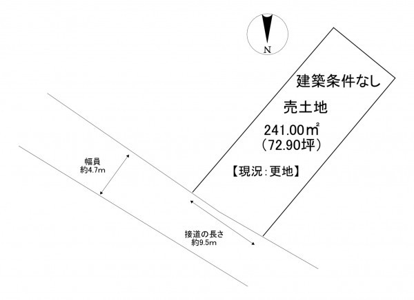 一宮市丹陽町森本、土地の間取り画像です