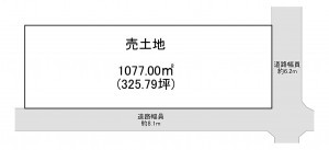 一宮市大和町於保、土地の間取り画像です