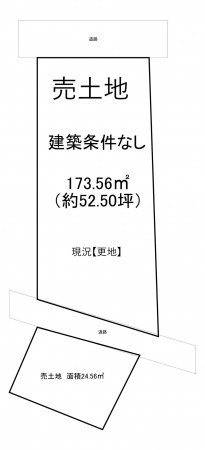 一宮市城崎通、土地の間取り画像です
