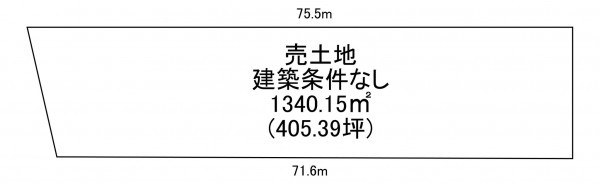 一宮市開明、土地の間取り画像です