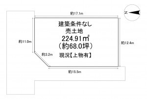 一宮市大和町馬引、土地の間取り画像です