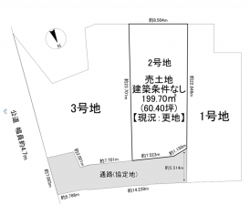 一宮市千秋町穂積塚本、土地の間取り画像です