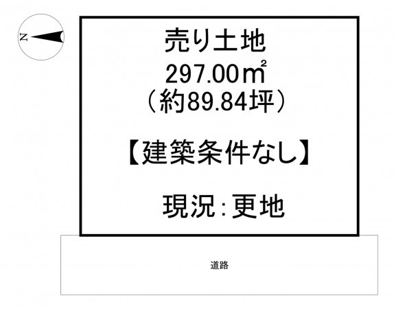 一宮市萩原町戸苅、土地の間取り画像です