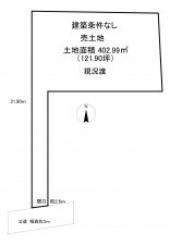 一宮市木曽川町玉ノ井、土地の間取り画像です