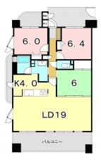 一宮市今伊勢町新神戸、マンションの間取り画像です