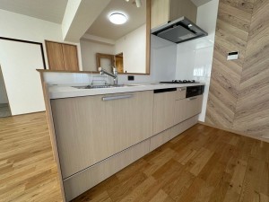 一宮市枠杁町、マンションのキッチン画像です