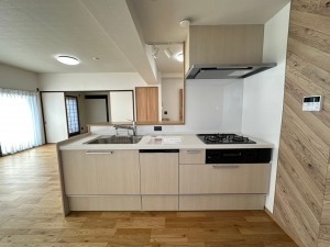 一宮市枠杁町、マンションのキッチン画像です