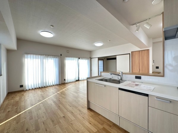 一宮市枠杁町、マンションのキッチン画像です