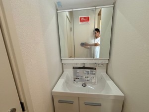 一宮市多加木、新築一戸建ての洗面画像です