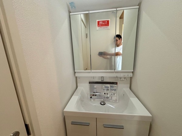 一宮市多加木、新築一戸建ての洗面画像です