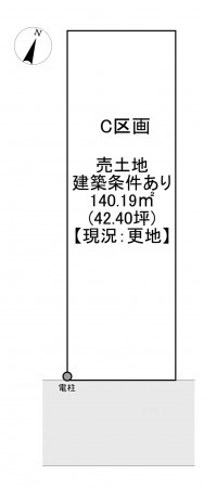 一宮市赤見、土地の間取り画像です