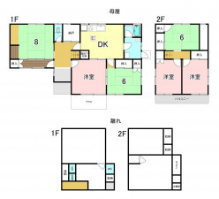 一宮市今伊勢町馬寄、中古一戸建ての間取り画像です