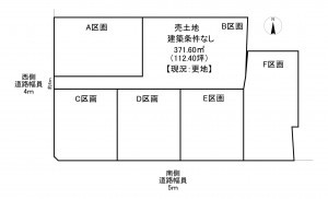 一宮市千秋町穂積塚本、土地の間取り画像です