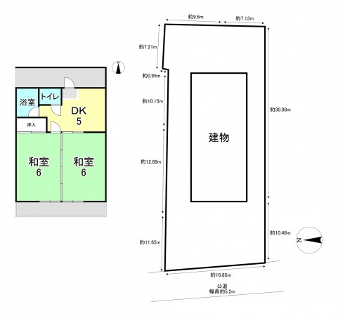 一宮市大和町馬引、収益物件/アパートの間取り画像です