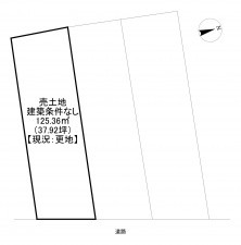 一宮市今伊勢町馬寄、土地の間取り画像です
