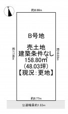 一宮市牛野通、土地の間取り画像です